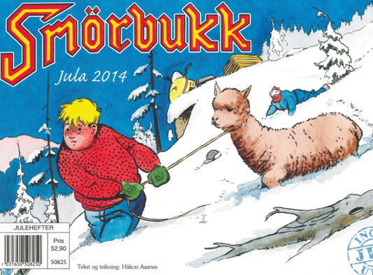 Smørbukk – Du store alpakka, 2014, med opptrykk av "Skirennet", 1964